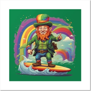 Leprechaun on the surf! #1 Posters and Art